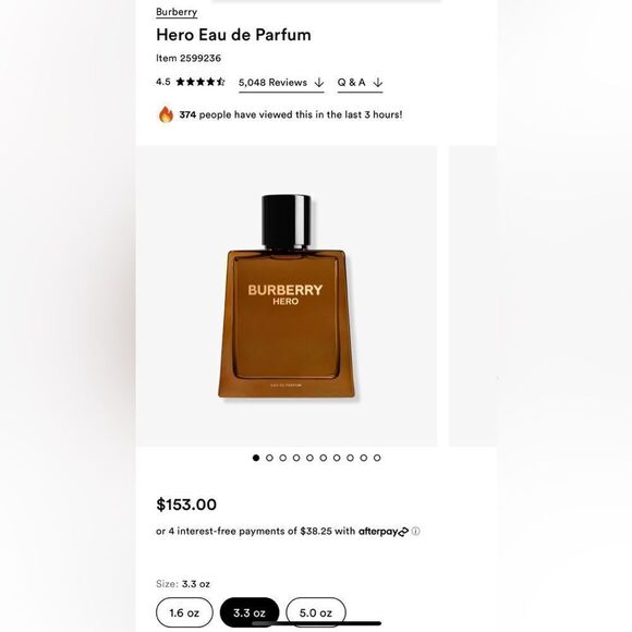 Burberry Hero Eau de Parfum - Sophistication in Every Drop (3.3 fl oz) - Picture 16 of 17